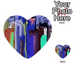 Abstract City Design Multi-purpose Cards (heart) 