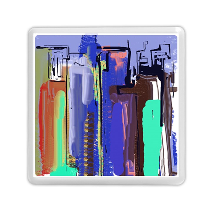 Abstract City Design Memory Card Reader (Square) 