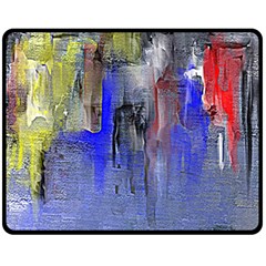 Hazy City Abstract Design Fleece Blanket (medium)  by digitaldivadesigns