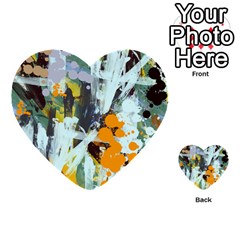 Abstract Country Garden Multi-purpose Cards (heart) 