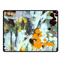 Abstract Country Garden Double Sided Fleece Blanket (small) 