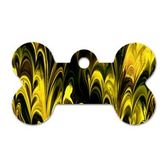 Fractal Marbled 15 Dog Tag Bone (two Sides) by ImpressiveMoments