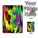 Fractal Marbled 14 Playing Cards 54 Designs  Front - Heart2