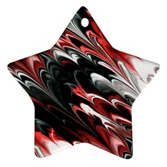 Fractal Marbled 8 Star Ornament (two Sides)  by ImpressiveMoments