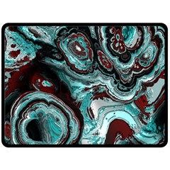 Fractal Marbled 05 Fleece Blanket (Large) 