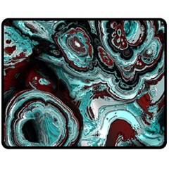 Fractal Marbled 05 Fleece Blanket (Medium) 