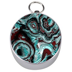 Fractal Marbled 05 Silver Compasses