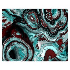 Fractal Marbled 05 Double Sided Flano Blanket (Medium) 