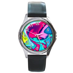 Fluid Art 22 Round Metal Watches by ImpressiveMoments