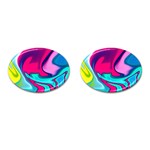 Fluid Art 22 Cufflinks (Oval) Front(Pair)