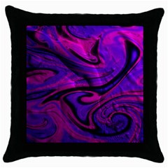 Wet Wallpaper, Pink Throw Pillow Cases (black) by ImpressiveMoments