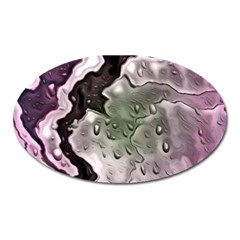 Wet Metal Pink Oval Magnet by ImpressiveMoments