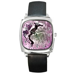 Wet Metal Pink Square Metal Watches by ImpressiveMoments