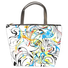 Abstract Fun Design Bucket Bags by digitaldivadesigns