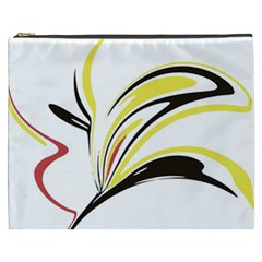 Abstract Flower Design Cosmetic Bag (xxxl)  by digitaldivadesigns