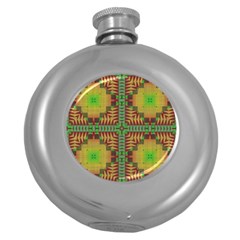 Tribal Shapes Pattern Hip Flask (5 Oz) by LalyLauraFLM