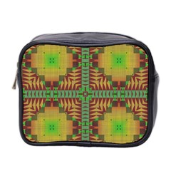 Tribal Shapes Pattern Mini Toiletries Bag (two Sides) by LalyLauraFLM