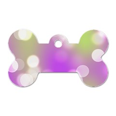 Modern Bokeh 7 Dog Tag Bone (one Side) by ImpressiveMoments