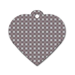 Cute Pretty Elegant Pattern Dog Tag Heart (one Side) by GardenOfOphir