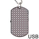 Cute Pretty Elegant Pattern Dog Tag USB Flash (Two Sides)  Front