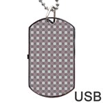 Cute Pretty Elegant Pattern Dog Tag USB Flash (Two Sides)  Back