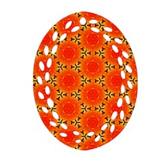 Cute Pretty Elegant Pattern Ornament (Oval Filigree) 