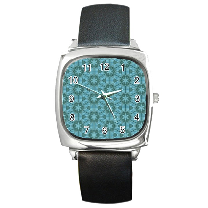 Cute Pretty Elegant Pattern Square Metal Watches