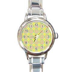 Cute Pretty Elegant Pattern Round Italian Charm Watches