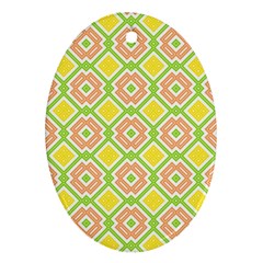 Cute Pretty Elegant Pattern Ornament (Oval) 