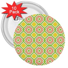 Cute Pretty Elegant Pattern 3  Buttons (10 pack) 