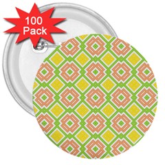 Cute Pretty Elegant Pattern 3  Buttons (100 pack) 
