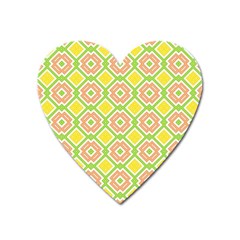 Cute Pretty Elegant Pattern Heart Magnet