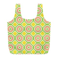 Cute Pretty Elegant Pattern Full Print Recycle Bags (L) 
