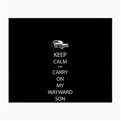 Keep Calm And Carry On My Wayward Son Small Glasses Cloth (2-side) by TheFandomWard