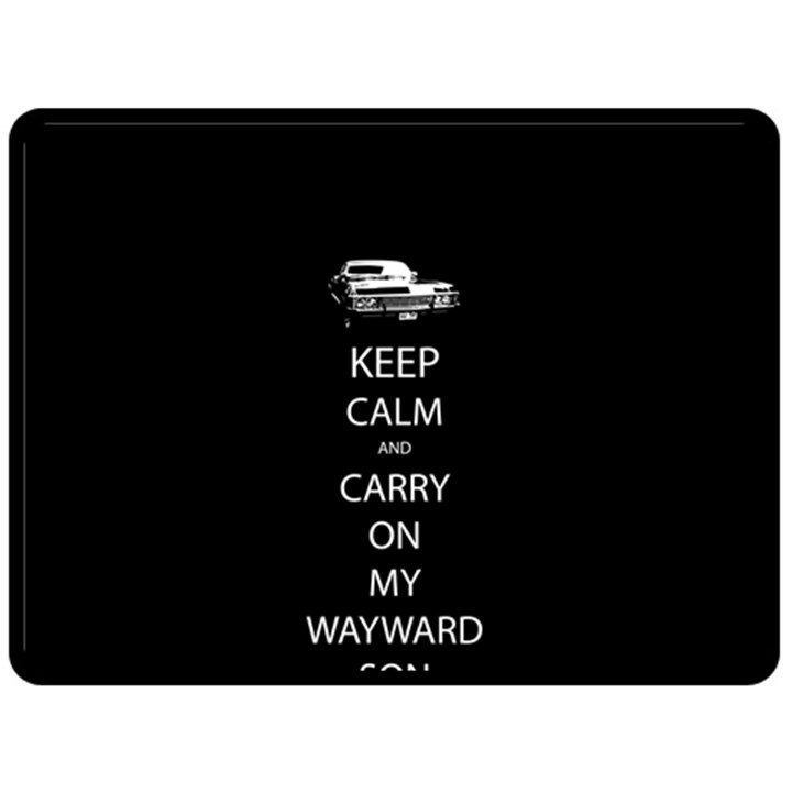 Keep Calm and Carry On My Wayward Son Fleece Blanket (Large) 