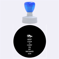 Keep Calm And Carry On My Wayward Son Rubber Round Stamps (large) by TheFandomWard