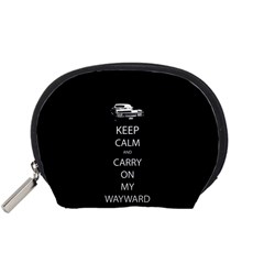 Keep Calm And Carry On My Wayward Son Accessory Pouches (small)  by TheFandomWard