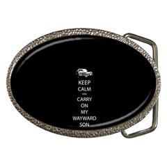 Keep Calm And Carry On My Wayward Son Belt Buckles by TheFandomWard