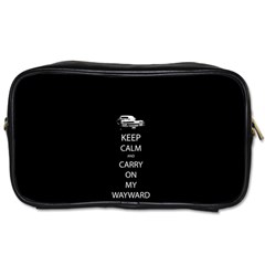 Keep Calm And Carry On My Wayward Son Toiletries Bags by TheFandomWard