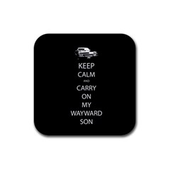 Keep Calm And Carry On My Wayward Son Drink Coaster (square) by TheFandomWard