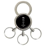 Carry On Centered 3-Ring Key Chains