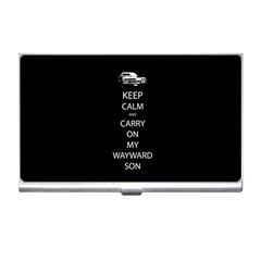 Keep Calm And Carry On My Wayward Son Business Card Holder by TheFandomWard