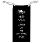 Keep Calm and Carry On My Wayward Son Jewelry Bag Back