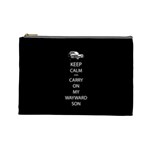 Keep Calm and Carry On My Wayward Son Cosmetic Bag (Large) Front