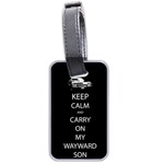 carry_on_centered Luggage Tag (Two Sides) Back