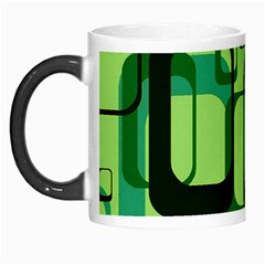 Retro Pattern 1971 Green Morph Mugs