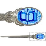 Retro Pattern 1971 Blue Letter Openers Front