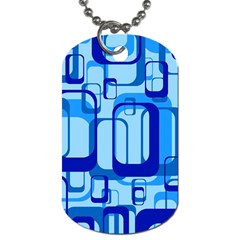 Retro Pattern 1971 Blue Dog Tag (two Sides) by ImpressiveMoments