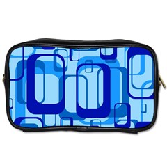 Retro Pattern 1971 Blue Toiletries Bags