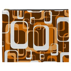 Retro Pattern 1971 Orange Cosmetic Bag (xxxl)  by ImpressiveMoments